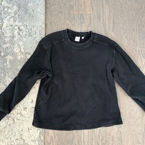TNA Waffle Sweater - Black